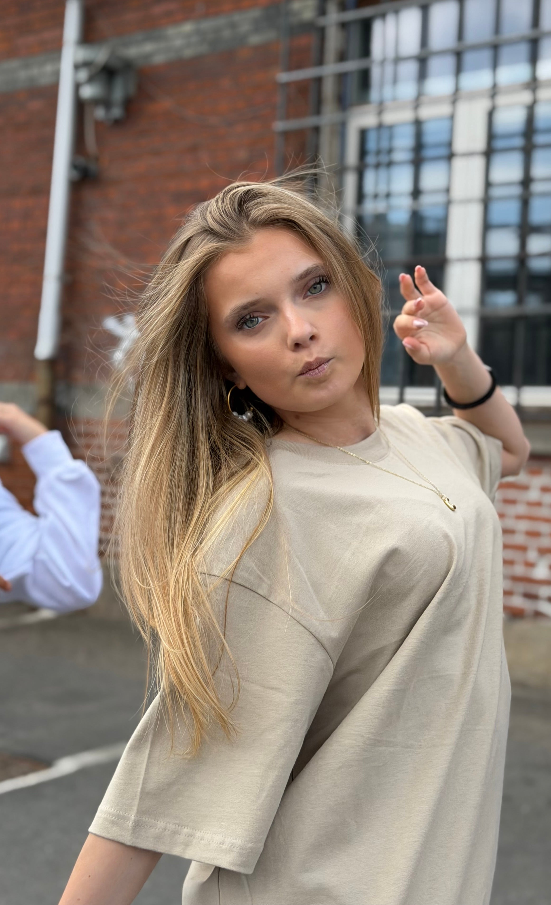 T-shirt i khaki