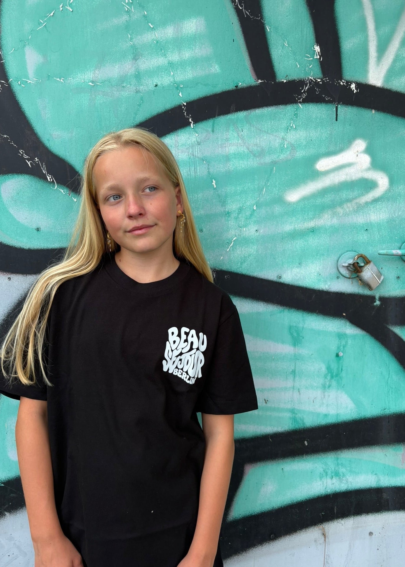 T-shirt i sort Berlin
