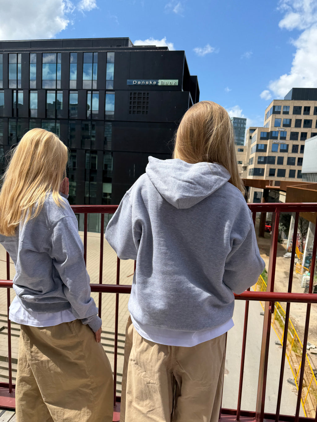 Hættetrøje i grå