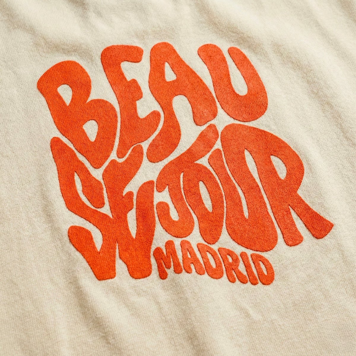 T-shirt i råhvid Madrid