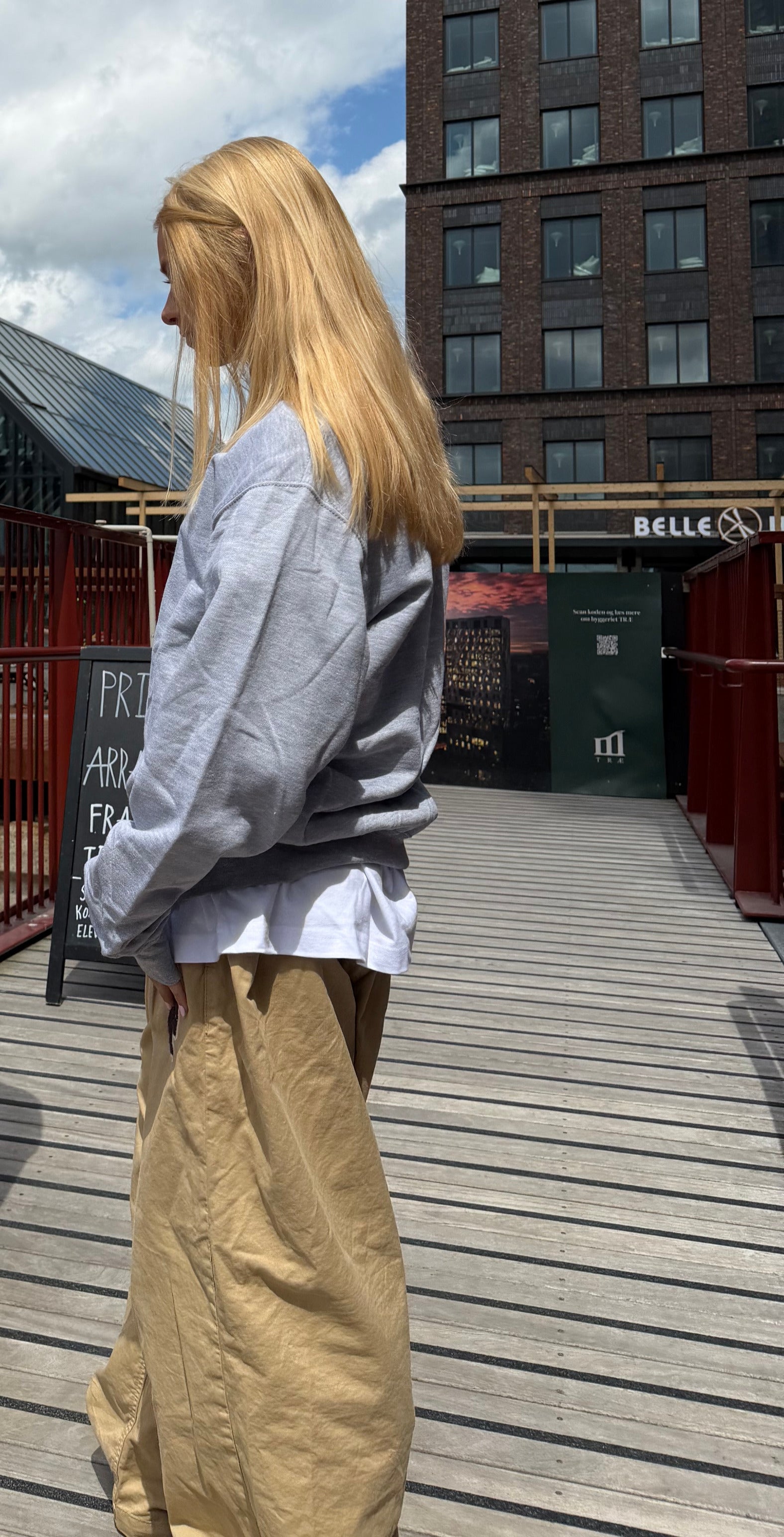 Sweatshirt i grå